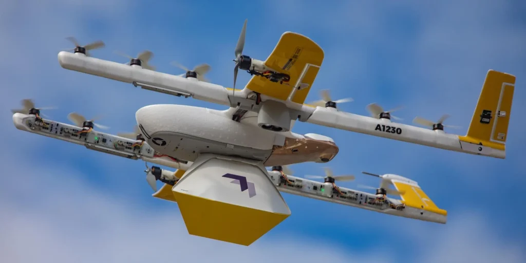 In Dallas-Fort Worth, Wing and DoorDash launch drone deliveries.