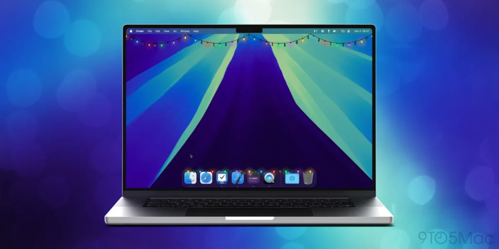 Put up Christmas lights on your Mac, the Festivitas Holiday app