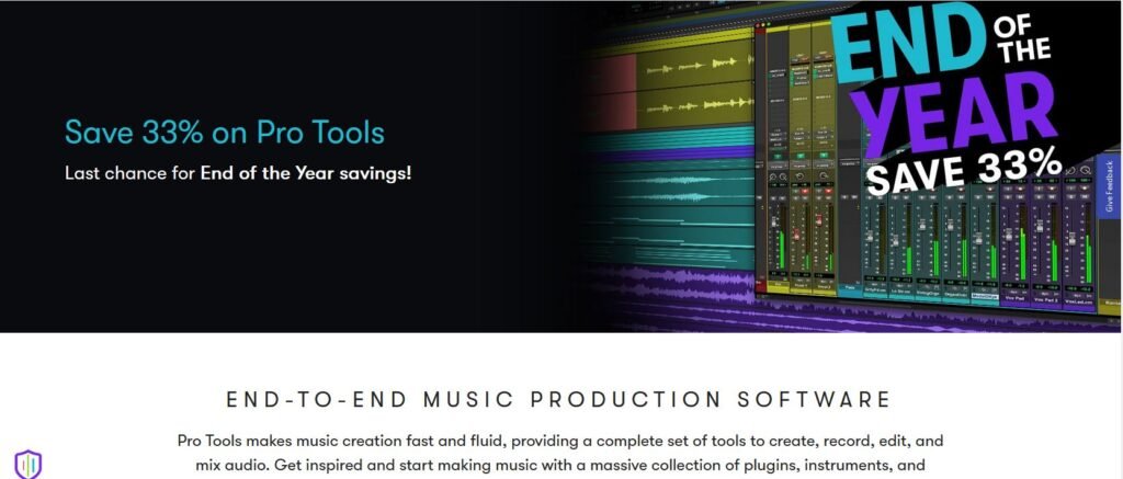 Avid Pro Tools music production software and start creating magic, only $66.
