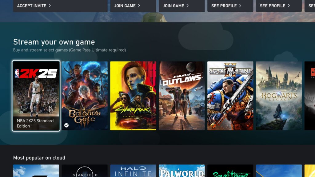 How to stream with Game Pass Ultimate on Xbox games