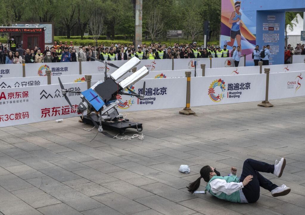A Humanoid Robot Just Went Viral After Crashing at Full Speed