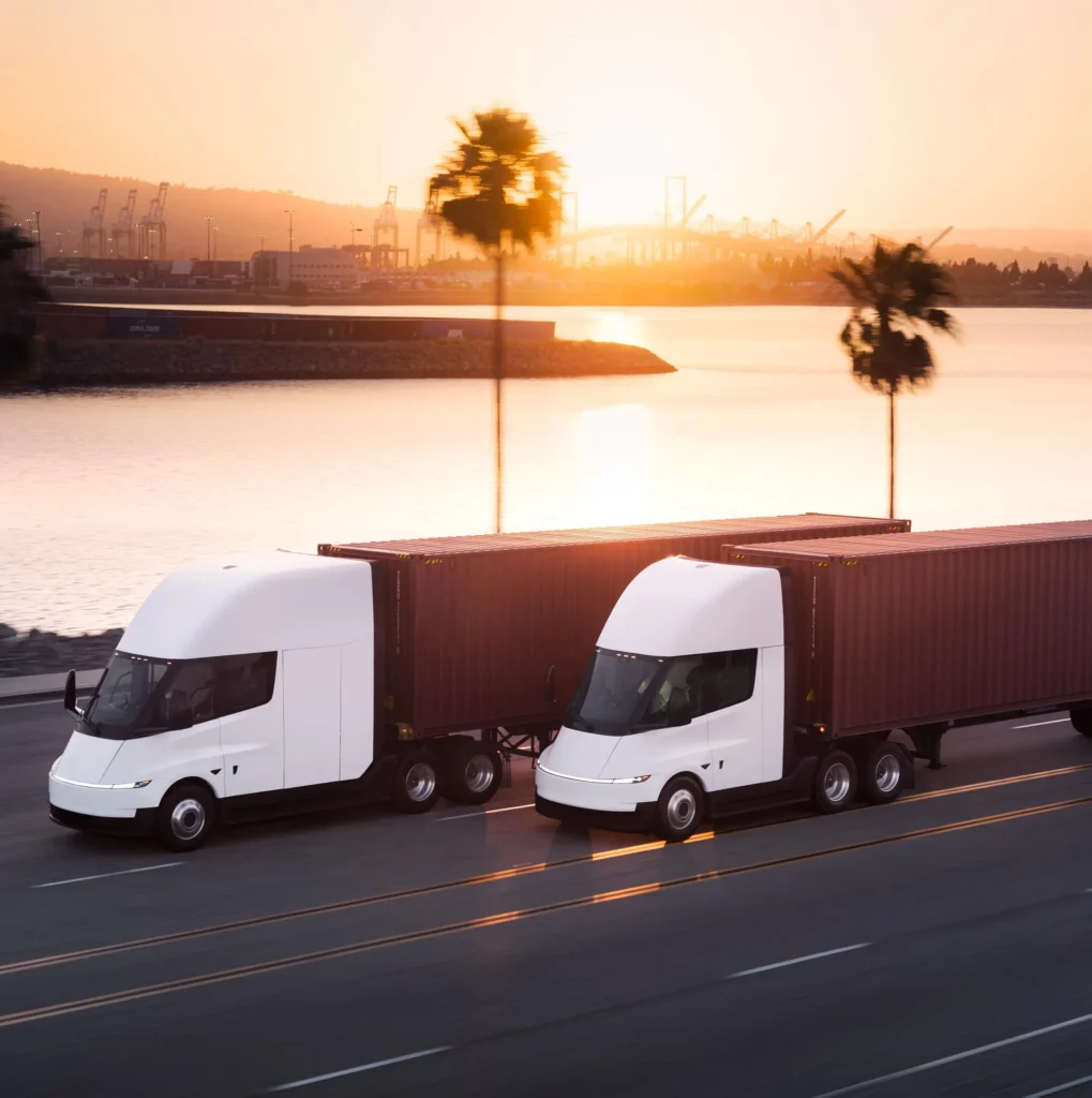 Tesla Semi Begins Deliveries: Electric Truck Enters Heavy Transport Tesla Semi electric truck during first commercial deliveries in 2026