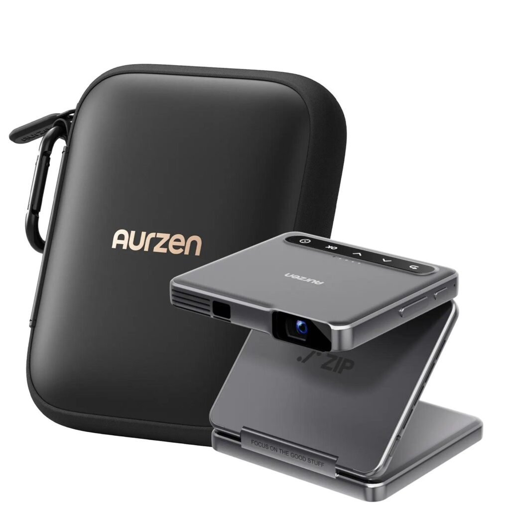 Aurzen ZIP Pro: The Tri-Fold 1080p Pocket Projector