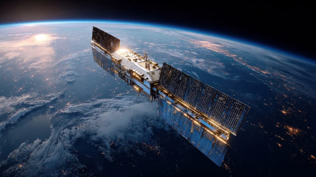 Google Sends AI Chips Into Space: What Is Project Suncatcher? Satellite in orbit carrying artificial intelligence computing hardware