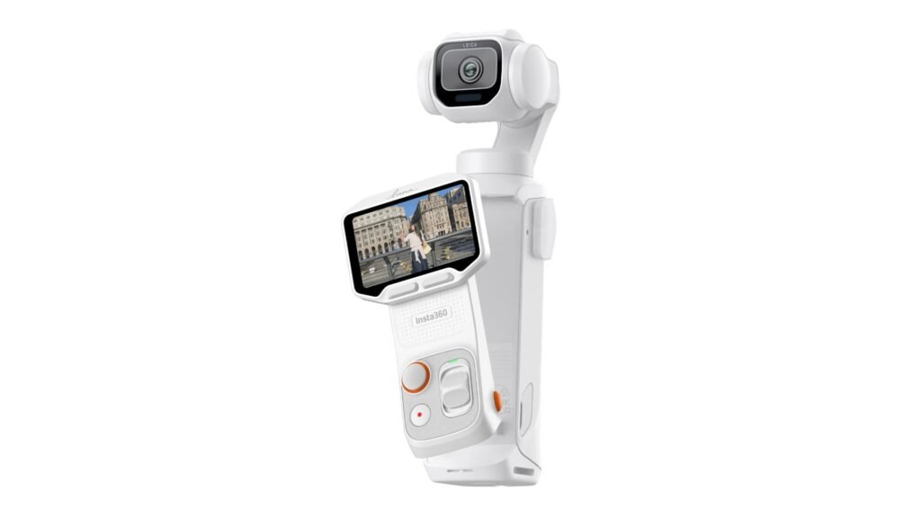 Insta360 Luna Pro 8K Leica gimbal camera with OLED screen
