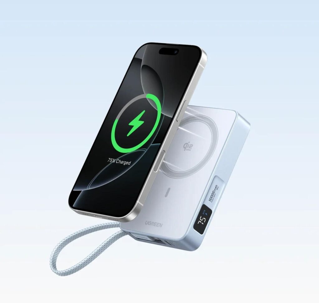 UGREEN's MagFlow Pro brings liquid cooling, Qi2.2 25W wireless charging, 45W USB-C output and a 10,000mAh battery to a magnetic power bank.