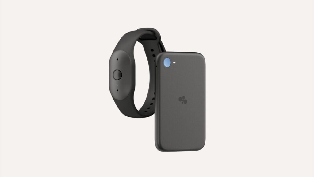 Amazon Bee Frontier wearable and Bee Eclipse smartphone attachment for AI-powered conversation summaries.
