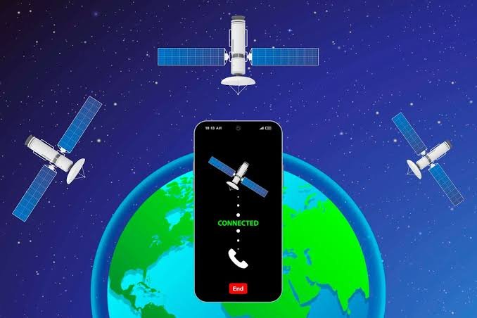 Satellite connecting directly to smartphone through direct-to-device technology
