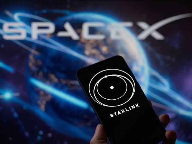 Starlink satellite and cellular tower illustrating SpaceX's planned expansion into mobile network services.