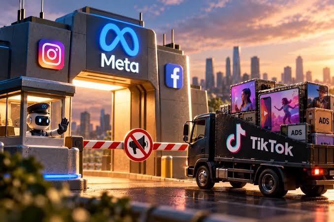 Meta's advertising restrictions on TikTok and ByteDance mark a new phase in competition between social media platforms.